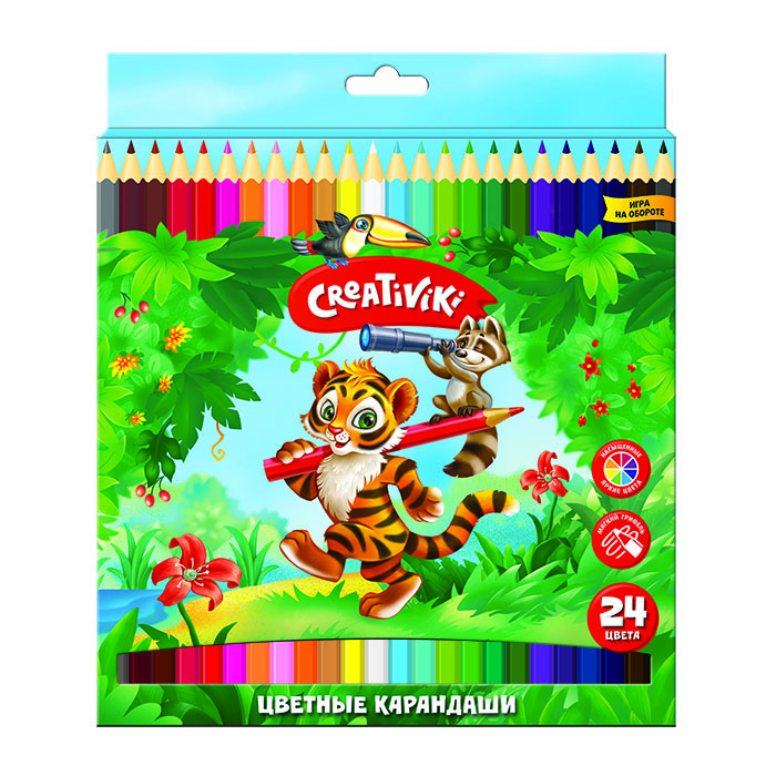 карандаши 24 цв. Creativiki 162105 карандаши 24 цв. Creativiki 162105