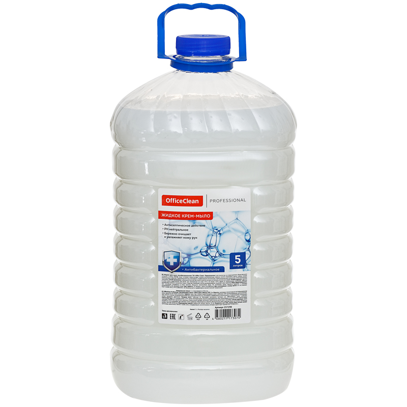 мыло-крем жидкое OfficeClean Professional Антибактериальное 5л пэт 257290 мыло-крем жидкое OfficeClean Professional Антибактериальное 5л пэт 257290