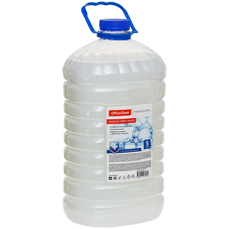 мыло-крем жидкое OfficeClean Professional Антибактериальное 5л пэт 257290
