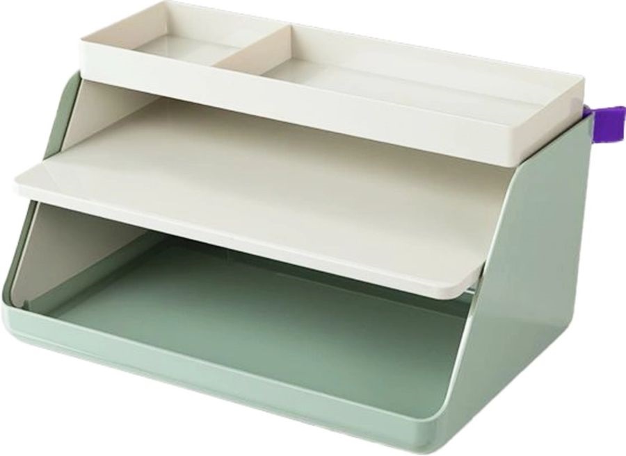 лоток для бумаг горизонт. Deli XDM34green 2 шт. зеленый лоток для бумаг горизонт. Deli XDM34green 2 шт. зеленый