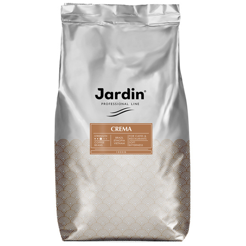 кофе Jardin "Crema" в зернах 1000г вакуумный пакет 0846-06 кофе Jardin "Crema" в зернах 1000г вакуумный пакет 0846-06