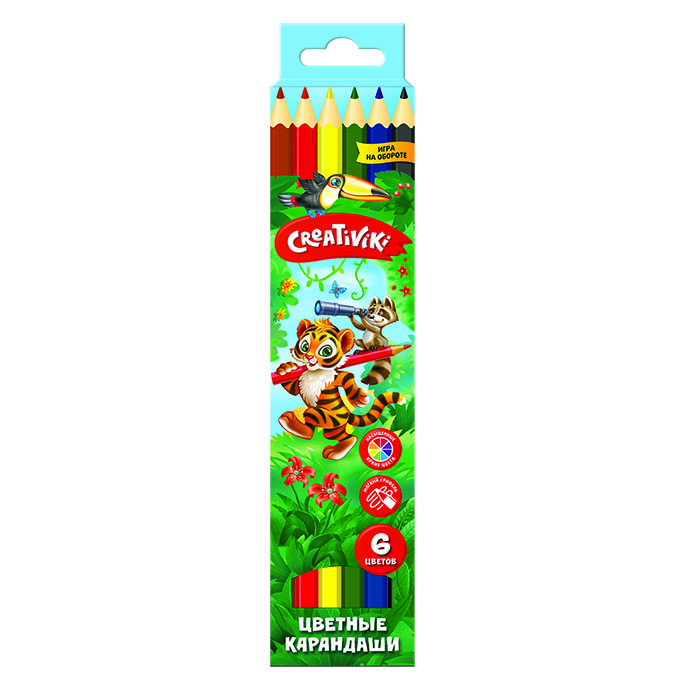 карандаши 06 цв. Creativiki 162102 карандаши 06 цв. Creativiki 162102